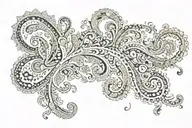 paisley tattoo design idea