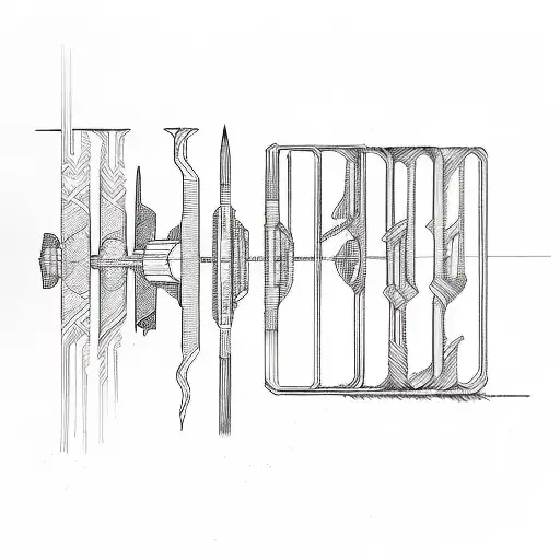 a sound wave tattoo design idea