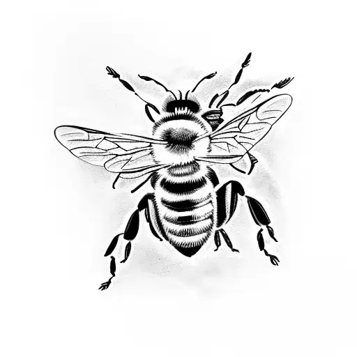 Honey Bee tattoo design idea
