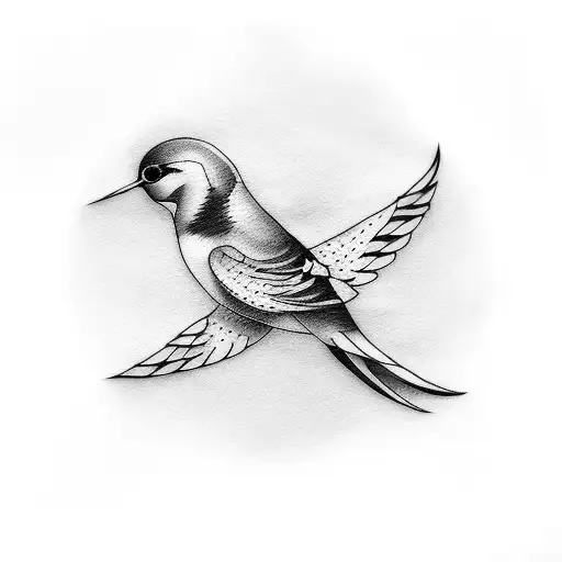 Swallow Bird tattoo design idea