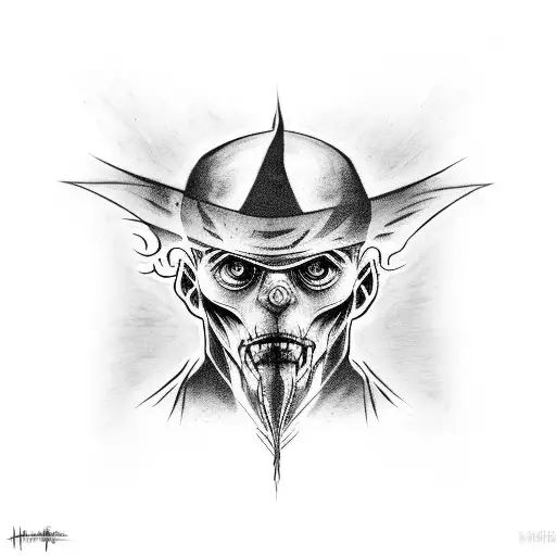 harry potter dark mark tattoo design idea