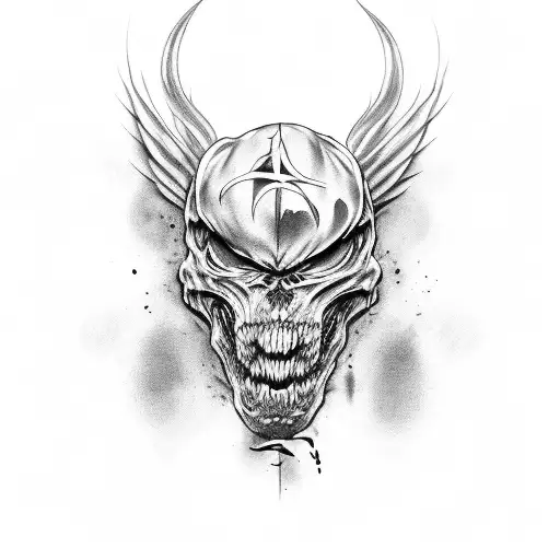 dark mark tattoo design idea