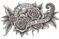 loyalty trust respect tattoo design idea