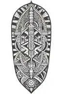 African Spear tattoo design idea