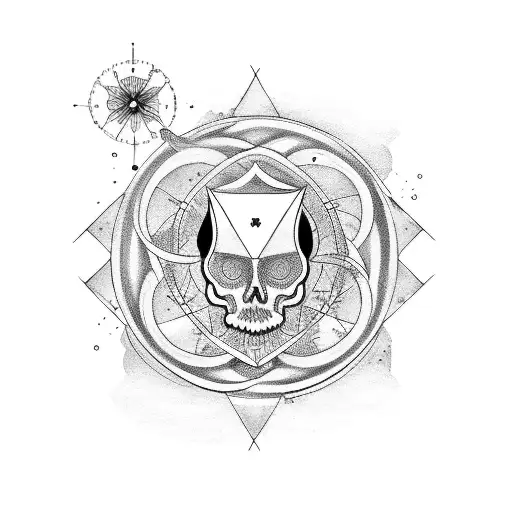 virgo and aquarius tattoo design idea