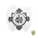 Irish flag tattoo design idea