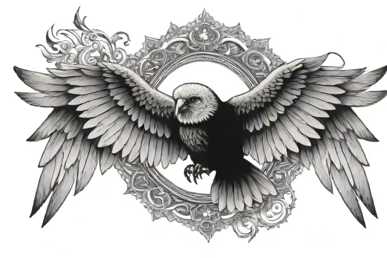 wings flying mandela shoulder tattoo tattoo design idea
