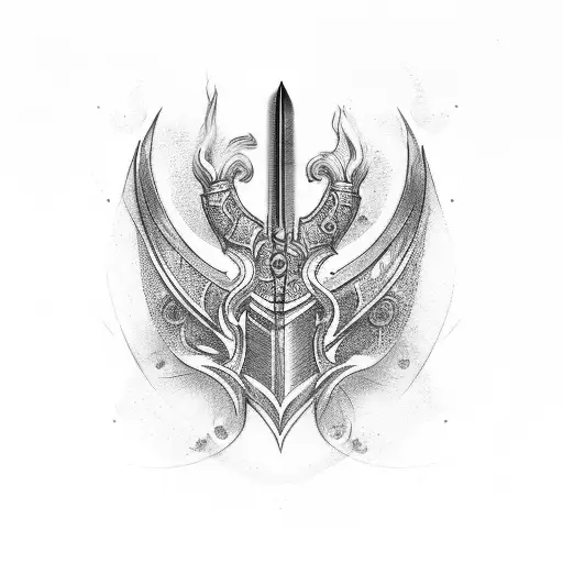 Sword tattoo design idea