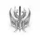 Sword tattoo design idea