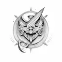 Sword tattoo design idea