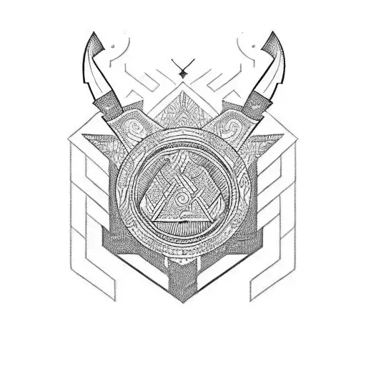 emblem of Ukraine tattoo design idea