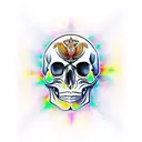 skull based on double headed eagle tattoo design idea