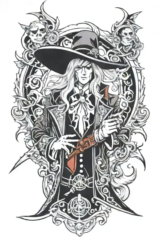Alucard tattoo design idea