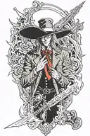 Alucard tattoo design idea