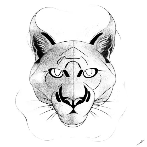 A basketball hoop with a panther lurking in the shadows, representing the client's love for both basketball and panthers tattoo design idea