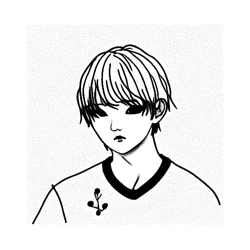 Min Yoongi and red string of fate tattoo design idea