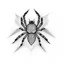 Gothic Spider tattoo design idea