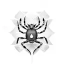 Gothic Spider tattoo design idea