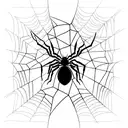 Gothic Spider tattoo design idea