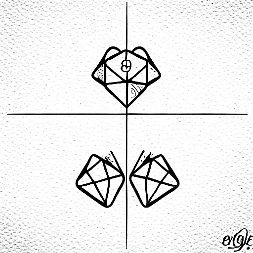 Three dices showing the number 8 tattoo design idea