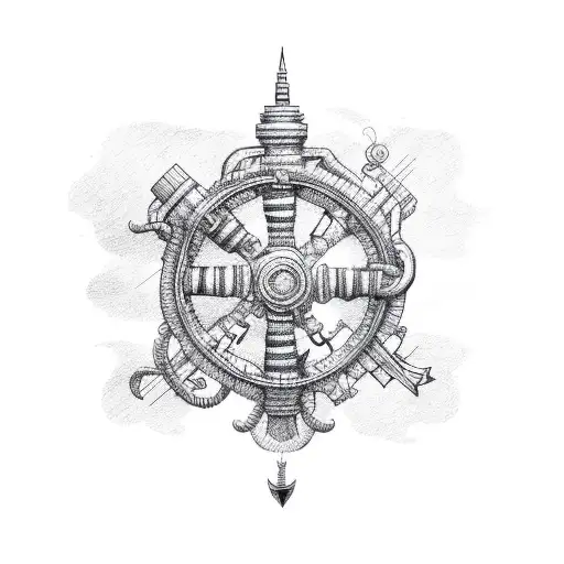 nautical tattoo design idea