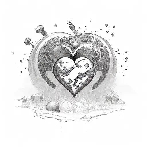 love bomb tattoo design idea