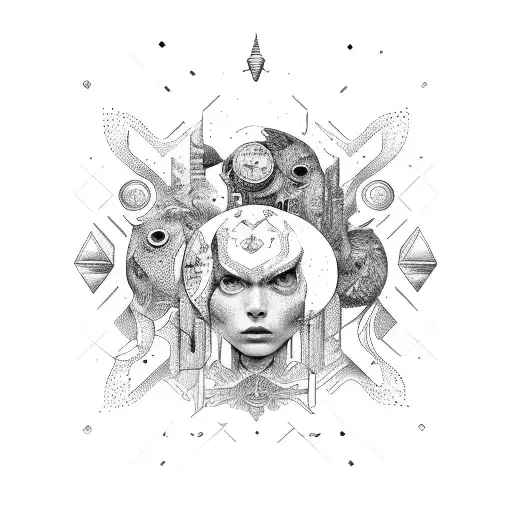 Wahrzeichen von Terracina in Süditalien tattoo design idea