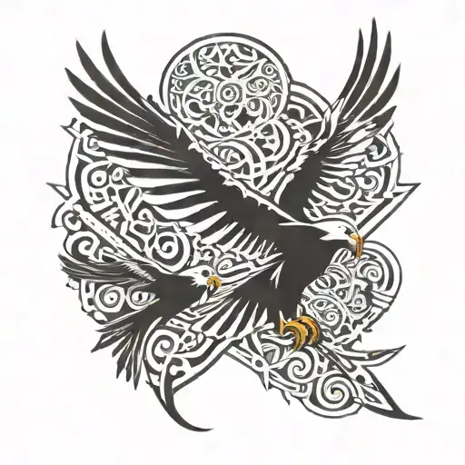 scissor-tailed kite tattoo design idea