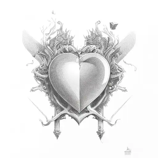 Guard your heart tattoo design idea