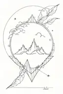 wanderlust tattoo design idea