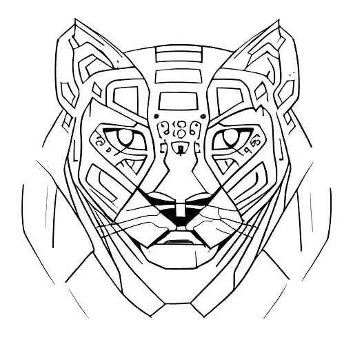 Panther tattoo design idea