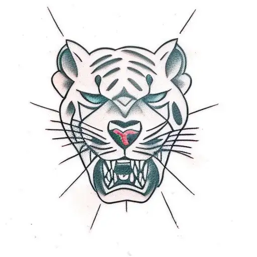 Panther tattoo design idea