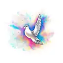 Dove tattoo design idea