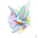 Dove tattoo design idea