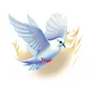 Dove tattoo design idea