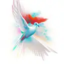 Dove tattoo design idea