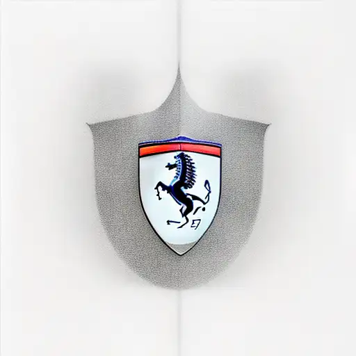 Ferrari Formula 1 car tattoo design idea