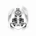 Formula 1 car tattoo design idea