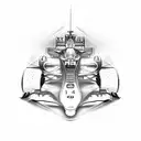 Formula 1 car tattoo design idea