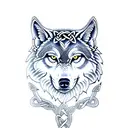 Celtic Wolf warrior  tattoo design idea