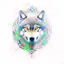 Celtic Wolf warrior  tattoo design idea