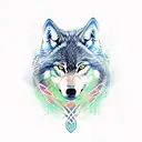 Celtic Wolf warrior  tattoo design idea