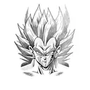 Vegeta tattoo design idea
