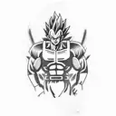 Vegeta tattoo design idea