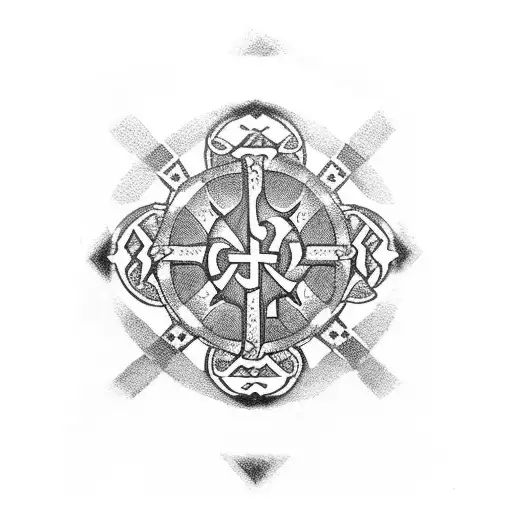 orthodox icon tattoo design idea