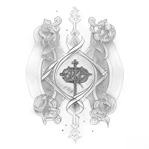 orthodox scripture tattoo design idea