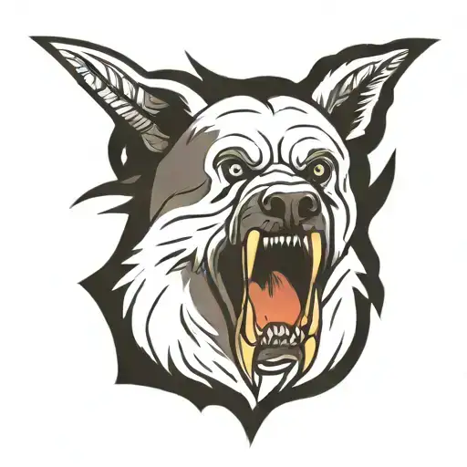 flint arrowhead and bear claw tattoo design idea