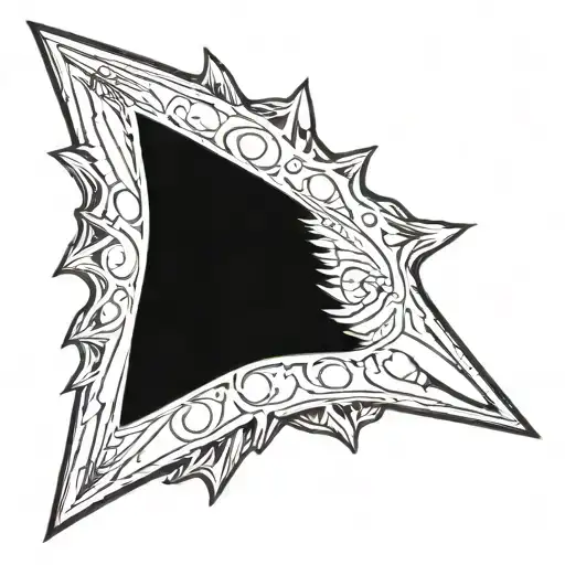 Indian arrowhead with claw marks tattoo design idea