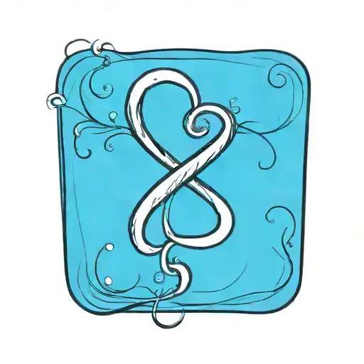 infinity symbol tattoo design idea