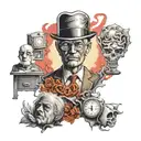 psychiatrist trauma tattoo design idea